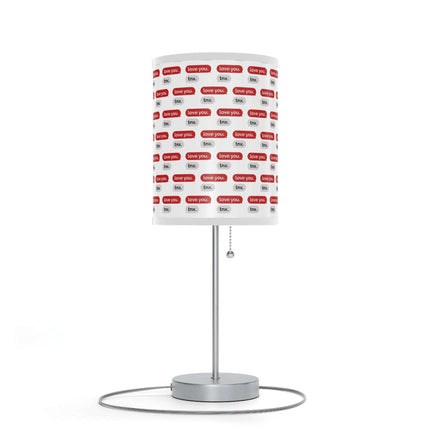 Customizable Valentine’s Luxe Steel Table Lamp with Exquisite Shade - Très Elite