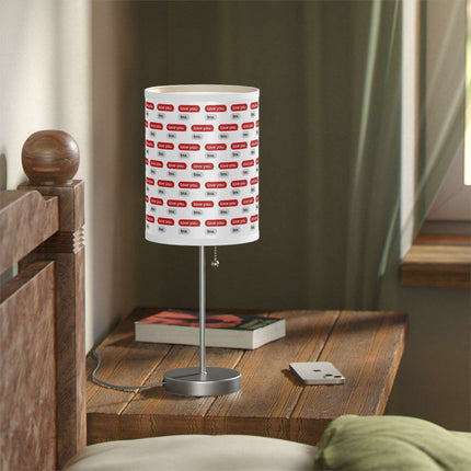 Customizable Valentine’s Luxe Steel Table Lamp with Exquisite Shade - Très Elite