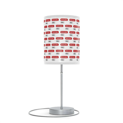 Customizable Valentine’s Luxe Steel Table Lamp with Exquisite Shade - Très Elite