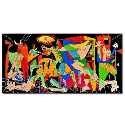 Customizable Waterproof Picasso-Inspired Large Abstract Canvas Artwork - Très Elite