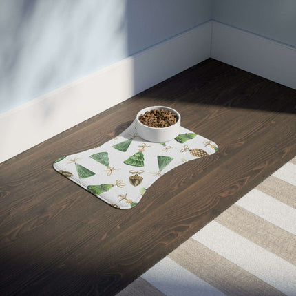 Custom Pet Feeding Mat, Bone or Fish Shape, Non-Slip Foam