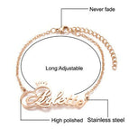 Chain bracelet rose gold