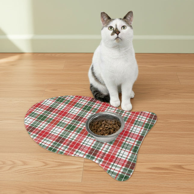 Custom Pet Feeding Mat – Bone or Fish Shape, Non-Slip
