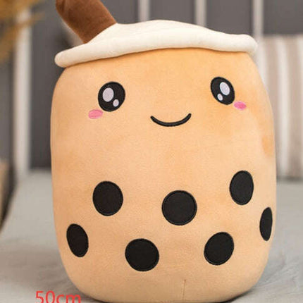 Cute Fruit Drink Plush Stuffed Soft Strawberry Milk Tea Plush Boba Tea Cup Toy Bubble Tea Pillow Cushion Kids Gift- Très Elite- Très Elite