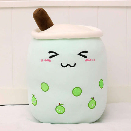 Cute Fruit Drink Plush Stuffed Soft Strawberry Milk Tea Plush Boba Tea Cup Toy Bubble Tea Pillow Cushion Kids Gift- Très Elite- Très Elite