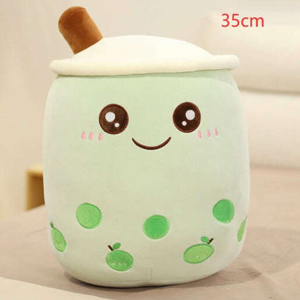 Cute Fruit Drink Plush Stuffed Soft Strawberry Milk Tea Plush Boba Tea Cup Toy Bubble Tea Pillow Cushion Kids Gift - Très Elite