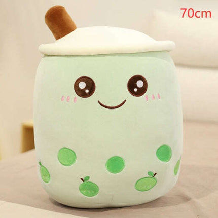 Cute Fruit Drink Plush Stuffed Soft Strawberry Milk Tea Plush Boba Tea Cup Toy Bubble Tea Pillow Cushion Kids Gift - Très Elite