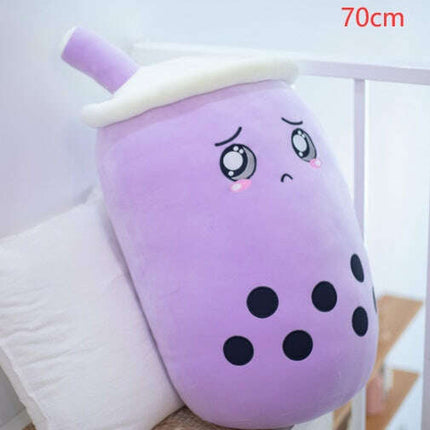 Cute Fruit Drink Plush Stuffed Soft Strawberry Milk Tea Plush Boba Tea Cup Toy Bubble Tea Pillow Cushion Kids Gift- Très Elite- Très Elite