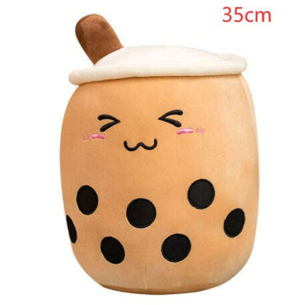 Cute Fruit Drink Plush Stuffed Soft Strawberry Milk Tea Plush Boba Tea Cup Toy Bubble Tea Pillow Cushion Kids Gift- Très Elite- Très Elite