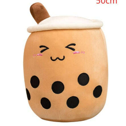 Cute Fruit Drink Plush Stuffed Soft Strawberry Milk Tea Plush Boba Tea Cup Toy Bubble Tea Pillow Cushion Kids Gift- Très Elite- Très Elite