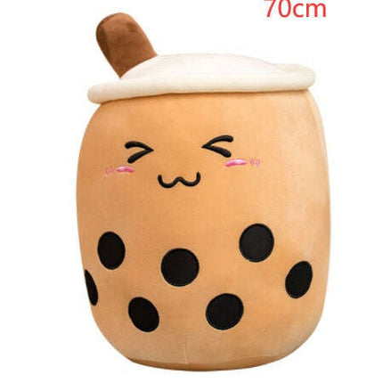 Cute Fruit Drink Plush Stuffed Soft Strawberry Milk Tea Plush Boba Tea Cup Toy Bubble Tea Pillow Cushion Kids Gift- Très Elite- Très Elite