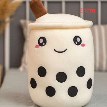 Cute Fruit Drink Plush Stuffed Soft Strawberry Milk Tea Plush Boba Tea Cup Toy Bubble Tea Pillow Cushion Kids Gift - Très Elite