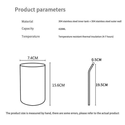 Cute Keroppi Stainless Steel Thermos Cup - Kawaii Portable High Capacity Water Bottle - Très Elite