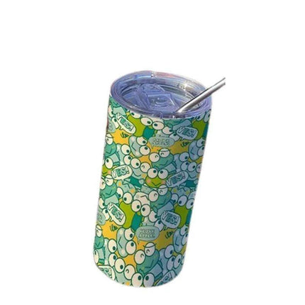 Cute Keroppi Stainless Steel Thermos Cup - Kawaii Portable High Capacity Water Bottle - Très Elite