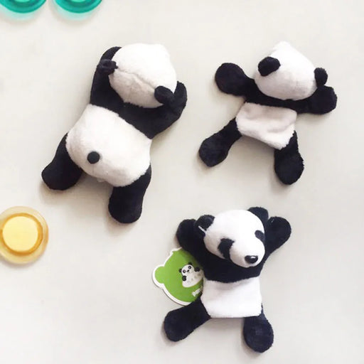 Cute Soft Plush Cartoon panda shape fridge sticker Gift Souvenir best for Children Birthday Gift Christmas Gift Decorating home FreeDropship