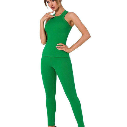 Cutout Ribbed Boxer Top with Contemporary Design - Très Elite
