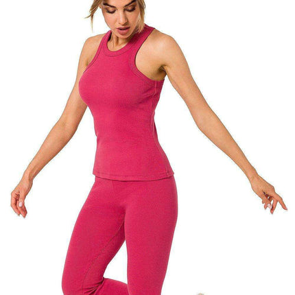 Cutout Ribbed Boxer Top with Contemporary Design - Très Elite