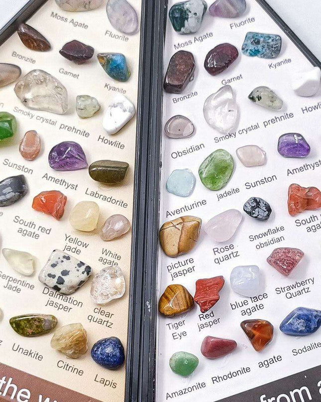 Exquisite Crystal Healing Stone Collection - 36 Distinct Polished Specimens