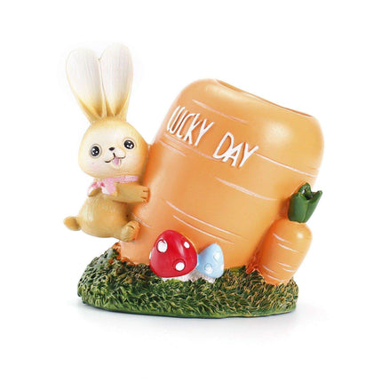 Whimsical Rabbit-Inspired Resin Desk Organizer
