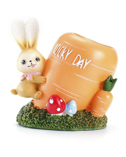 Whimsical Rabbit-Inspired Resin Desk Organizer