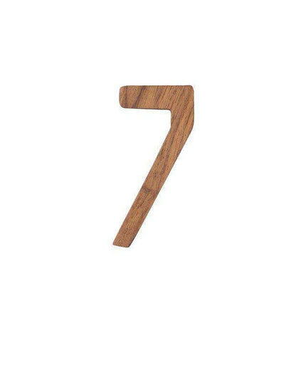 Elegant Black Walnut Nordic Address Sign