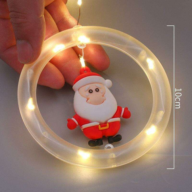 Whimsical Santa Claus LED Curtain Lights for Enchanting Holiday Cheer