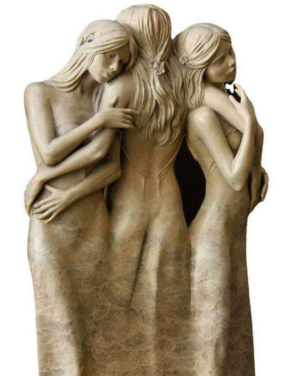 Trinity of Goddesses Resin Art - Captivating Decor for Home and Garden