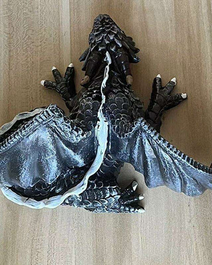 Elegant Winged Dragon Sculpture - Enchanting Home Decor Accent