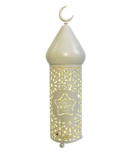 Sleek Iron Lantern: Modern Touch for Eid and Ramadan Festivities