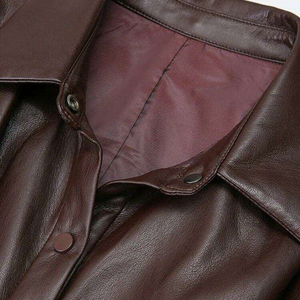 Sophisticated Lace-Up Petite Trench Coat with Elegant POLO Neck