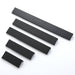 Modern Black Aluminum Alloy Furniture Handles - Contemporary Door Pulls for Cabinets and Beyond
