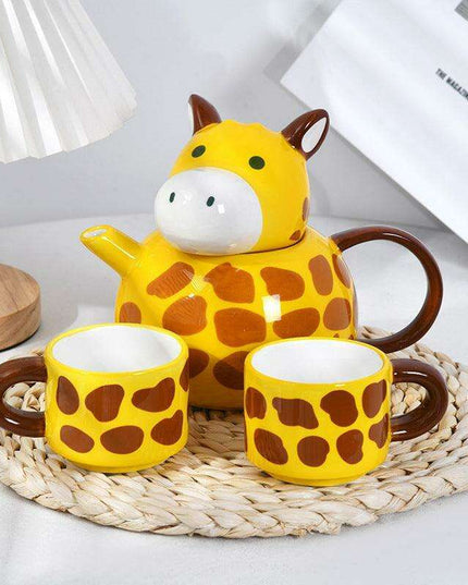 Charming Giraffe-Inspired Ceramic Mug Collection