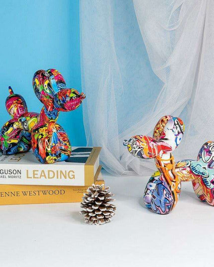 Playful Elegance: Vibrant Balloon Dog Resin Sculptures for Stylish Home Decor