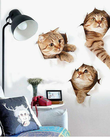 Exquisite 3D Cat Wall Decor Stickers: Elevate Your Home Aesthetics