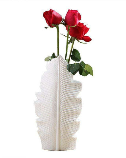 Artistic Scandinavian Porcelain Vase with Unique Floral Glaze