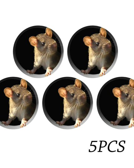 Whimsical Mouse Hole Wall Stickers: Enchant Your Living Space
