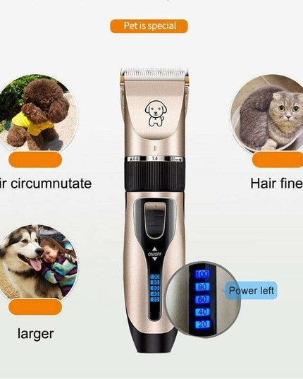 Whisper-Quiet Pet Grooming Clippers Set for Dogs and Cats
