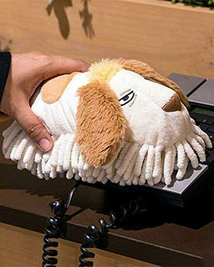 Adorable Plush Puppy Dust Buddy - Your Delightful Cleaning Assistant