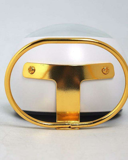 Nordic Elegance: Silent Alarm Clock with Chic Metal Design for Modern Workspaces