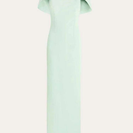 DEAT Customizable Slim Fit Evening Gown with Elegant Shawl - Summer 2024 Collection for Women, Model 35Z762 - Très Elite
