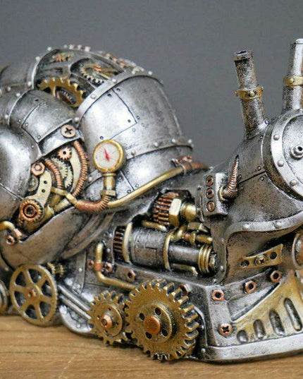 Punk Dog Resin Mechanical Sculpture - Unique Punk Vibe Animal Ornament