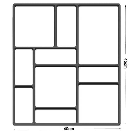 DIY Garden Pathway Mold for Paving Stones - Create Custom Walkways with Manually Crafted Concrete Slabs - Très Elite