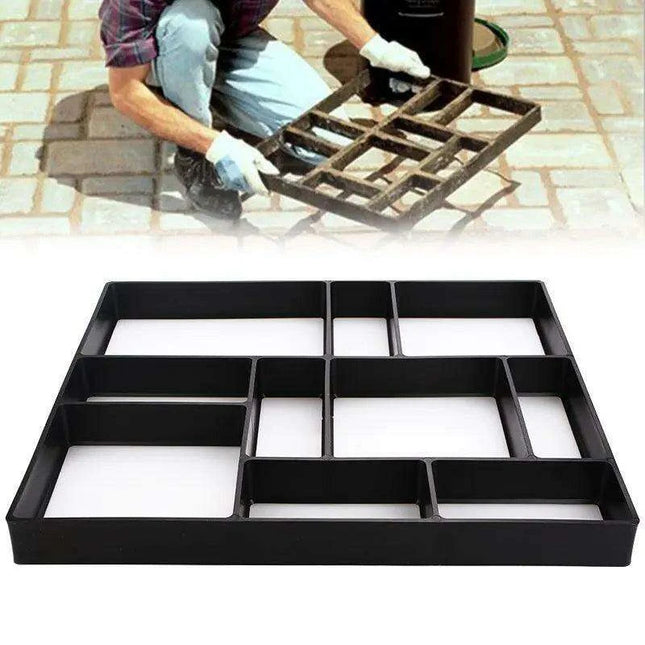 DIY Garden Pathway Mold for Paving Stones - Create Custom Walkways with Manually Crafted Concrete Slabs