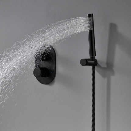 Thermostatic Rainfall Shower System with Handheld & Valve
