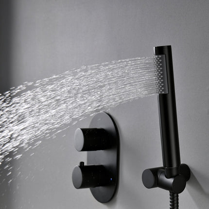 Thermostatic Rainfall Shower System with Handheld & Valve