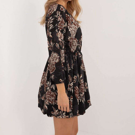 Daydress 201297 Flared Mini Dress With Animal Motif - Très Elite