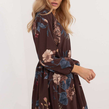 Daydress 201297 Flared Mini Dress With Animal Motif - Très Elite
