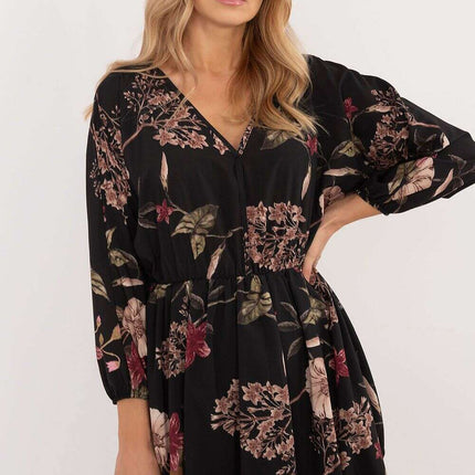 Daydress 201297 Flared Mini Dress With Animal Motif