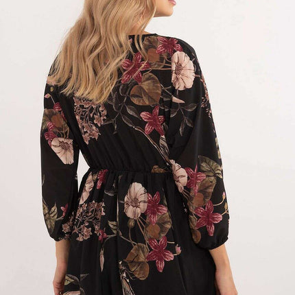 Daydress 201297 Flared Mini Dress With Animal Motif - Très Elite