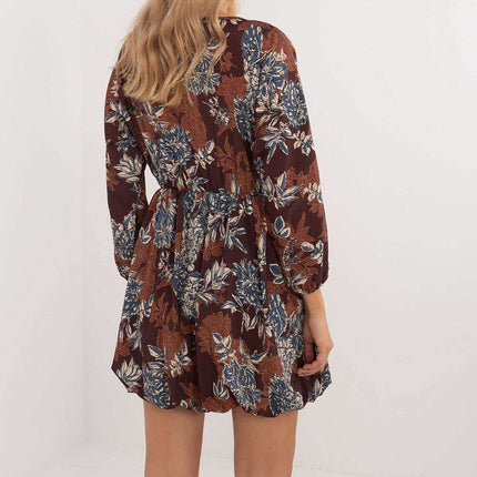 Daydress 201297 Flared Mini Dress With Animal Motif - Très Elite
